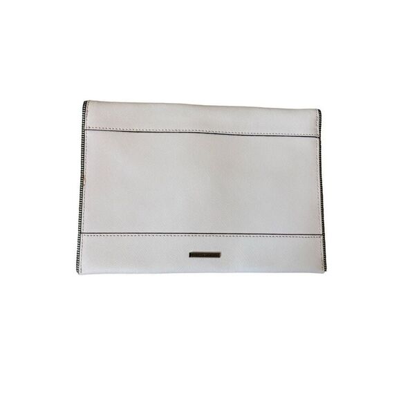 REBECCA MINKOFF Envelope Leo Clutch with Zipper Trim Barely Pink - Picture 7 of 9